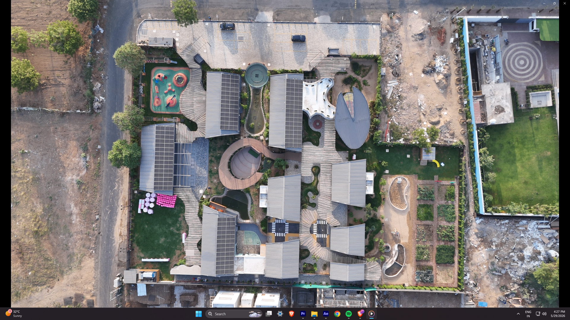 Aerial view of Jaazzoo Joyland campus